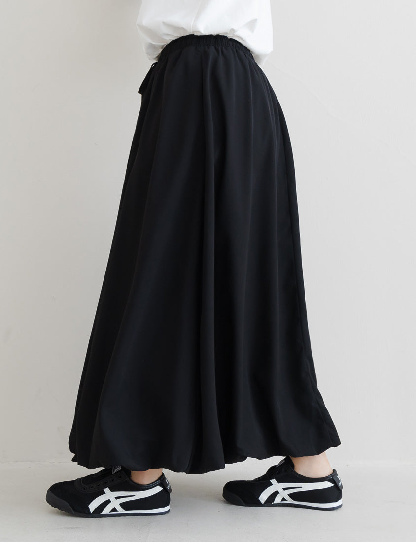 Sweet Cloud Cotton Drawstring Plus Size Maxi Skirt