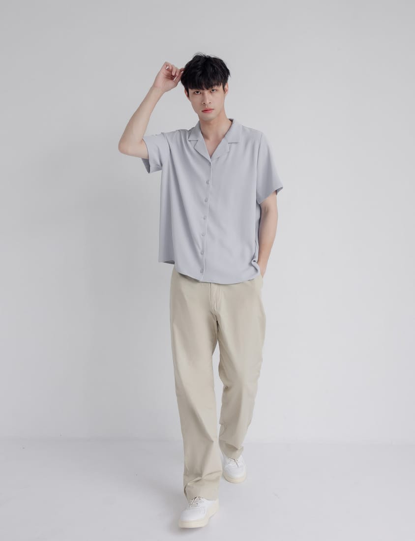 MISS. Silky Cool Oversize Cuban Collar Plus Size Shirt (Unisex)