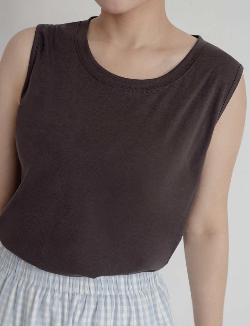 Everyday Basic Crewneck Plus Size Tank Top
