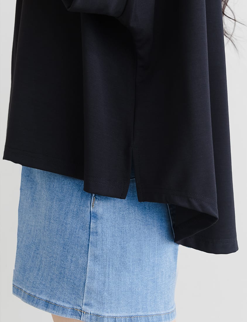 COOL PRO+ Contrast Stitch Plus Size Batwing Tee