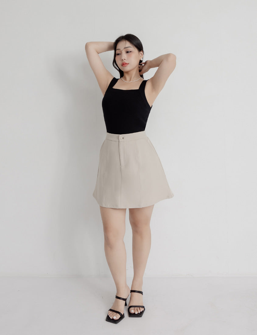 MISS. Ice Silk Lyocell Bra Bulges Support Knit Plus Size Tank Top