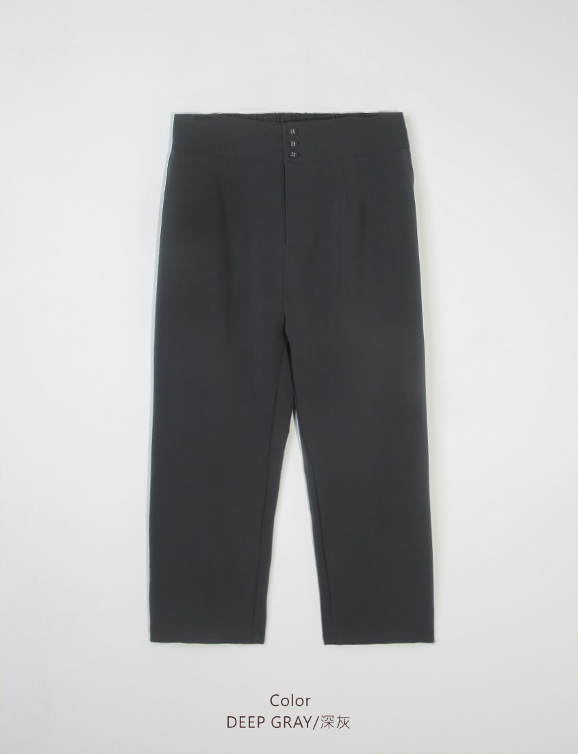 MISS. Standard Fit High Waist Plus Size Trousers
