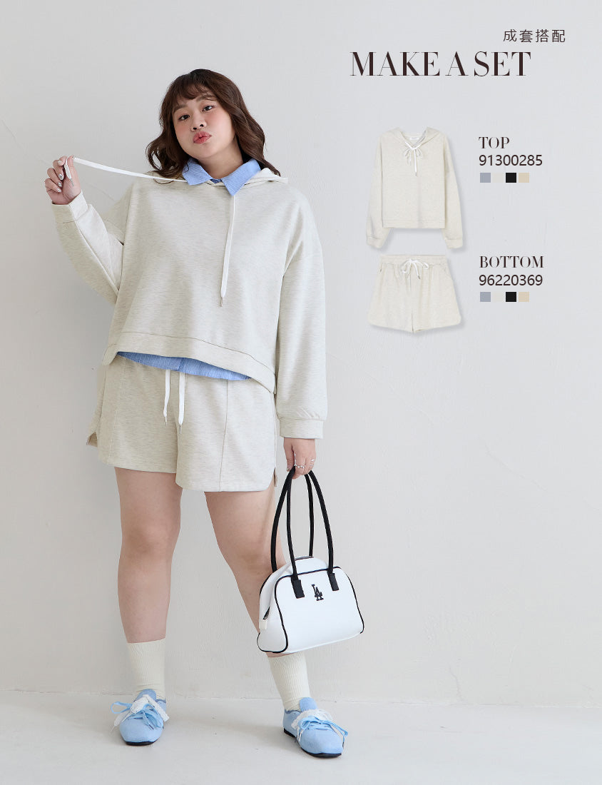 Cloud Cotton Elastic Drawstring Casual Plus Size Shorts
