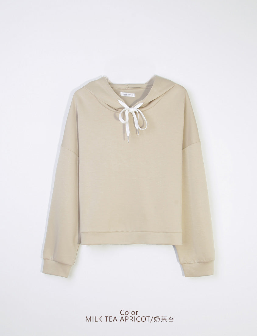 Cloud Cotton Multi-Color Cropped Plus Size Hoodie