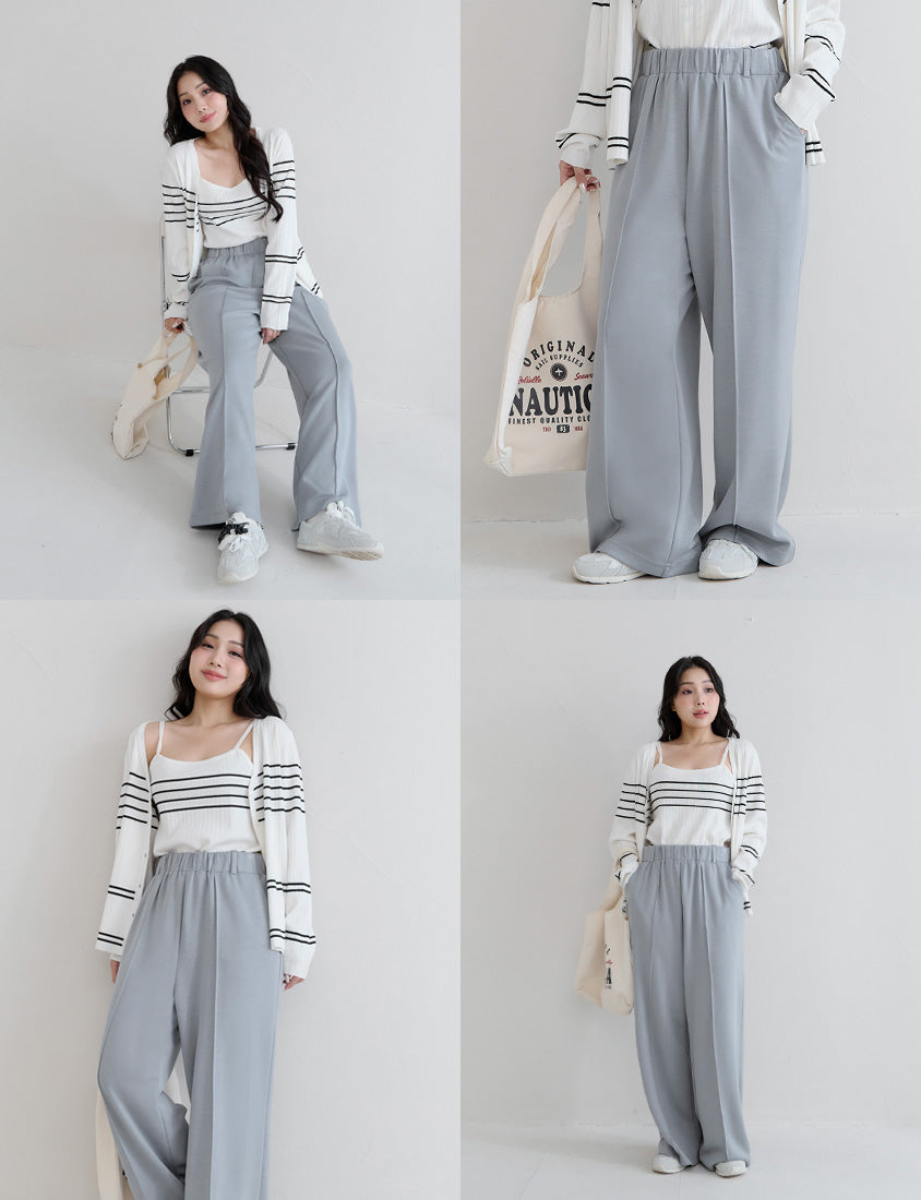 Slimming Cloud Cotton High Waist Plus Size Wide Leg Pants