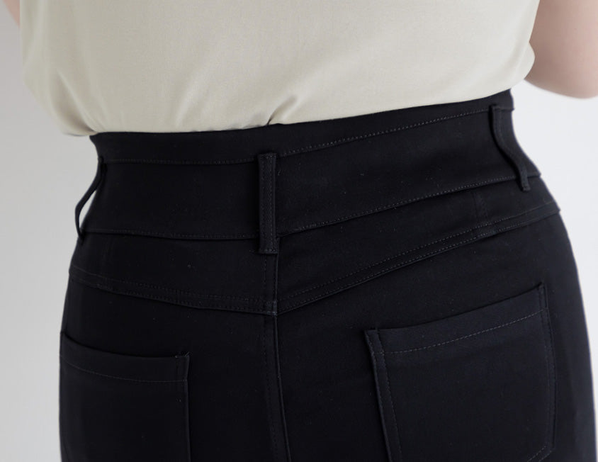 High Waist Tummy-Flattering Plus Size Slimming Pants (Three Buttons)