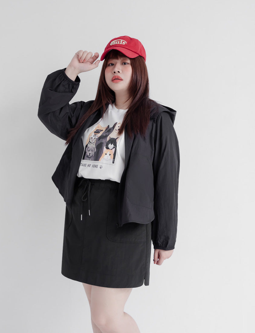 UV PRO+ Lightweight Functional Cropped Utility Plus Size Jacket