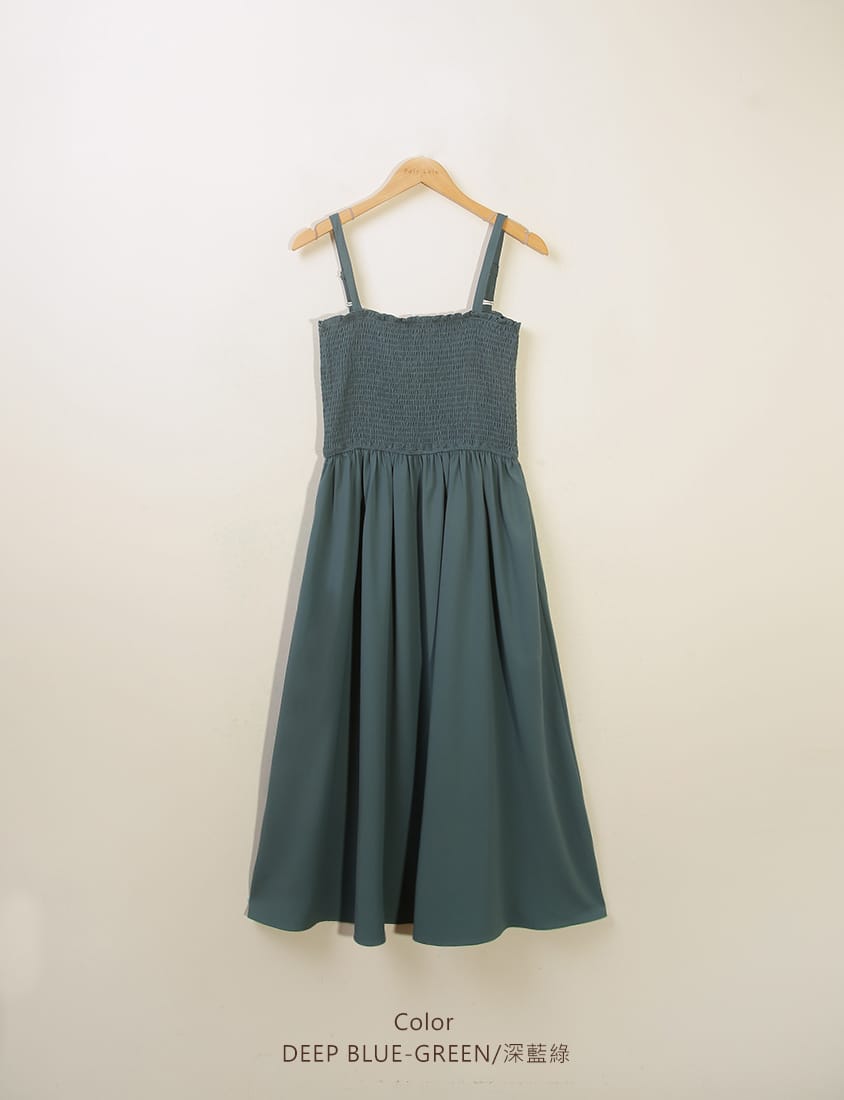 Adjustable Elastic Strap Twill Plus Size Dress