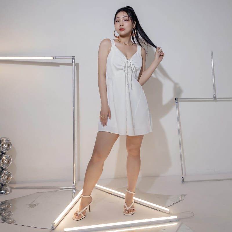 MUA! Adjustable Drawstring Sexy Plus Size Cami Dress
