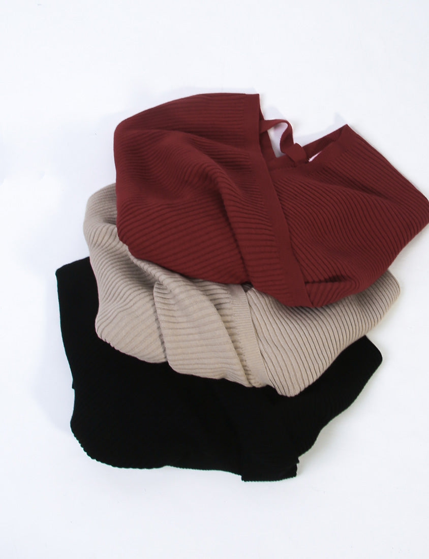 MUA! Sexy Overlap Rib-Knit Plus Size V-Neck Top