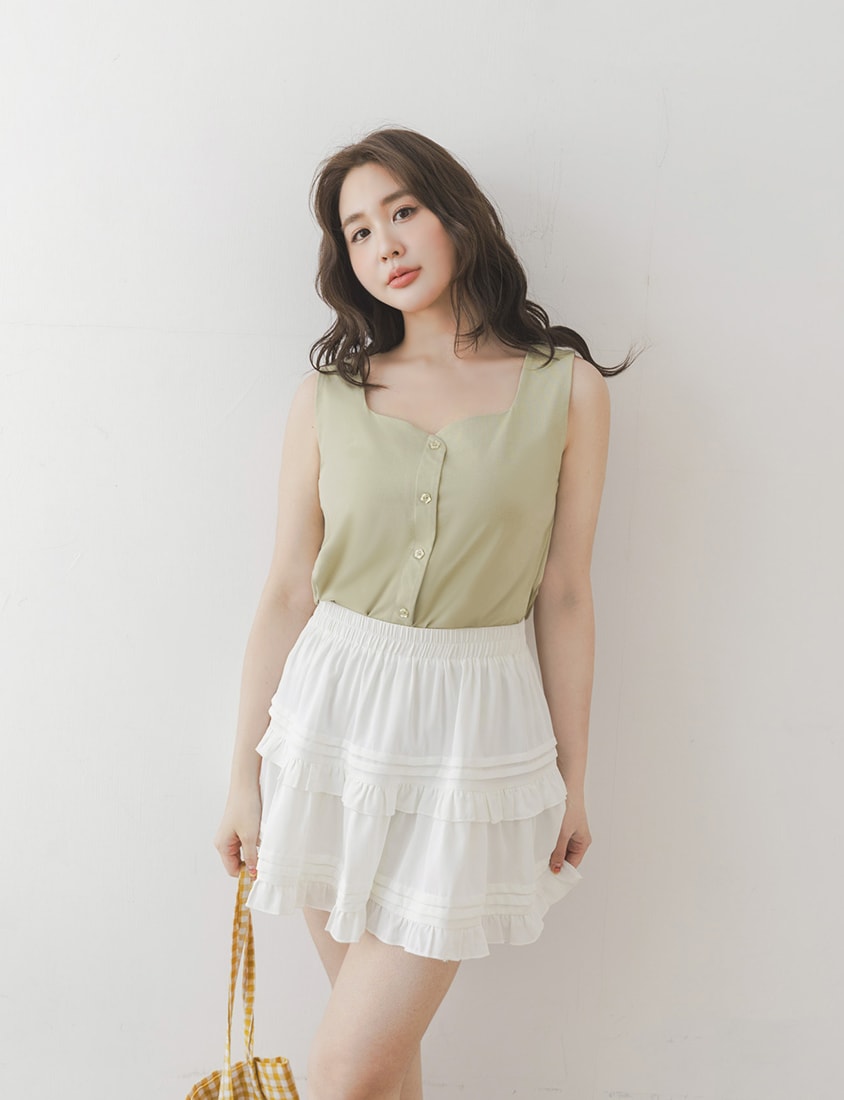 UV PRO+ Cooling Antibacterial Square Neck Plus Size Tank Top