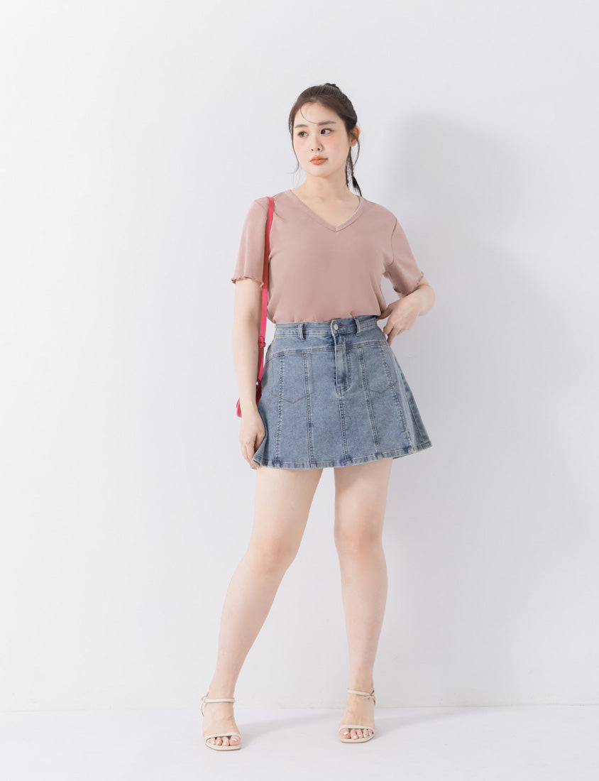 COOL PRO+ Space Cotton V-Neck Plus Size Tee