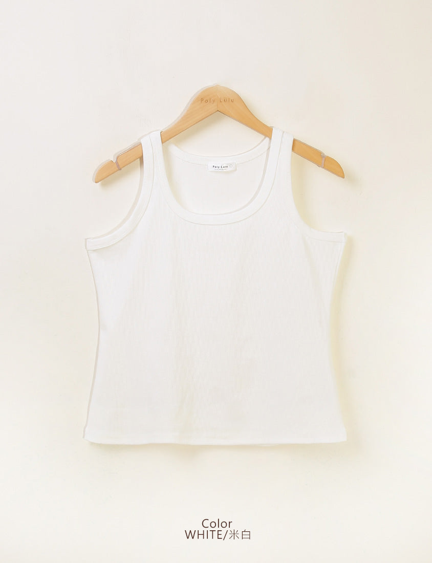 MUA! Summer Essential U-Neck Cut Out Plus Size Tank