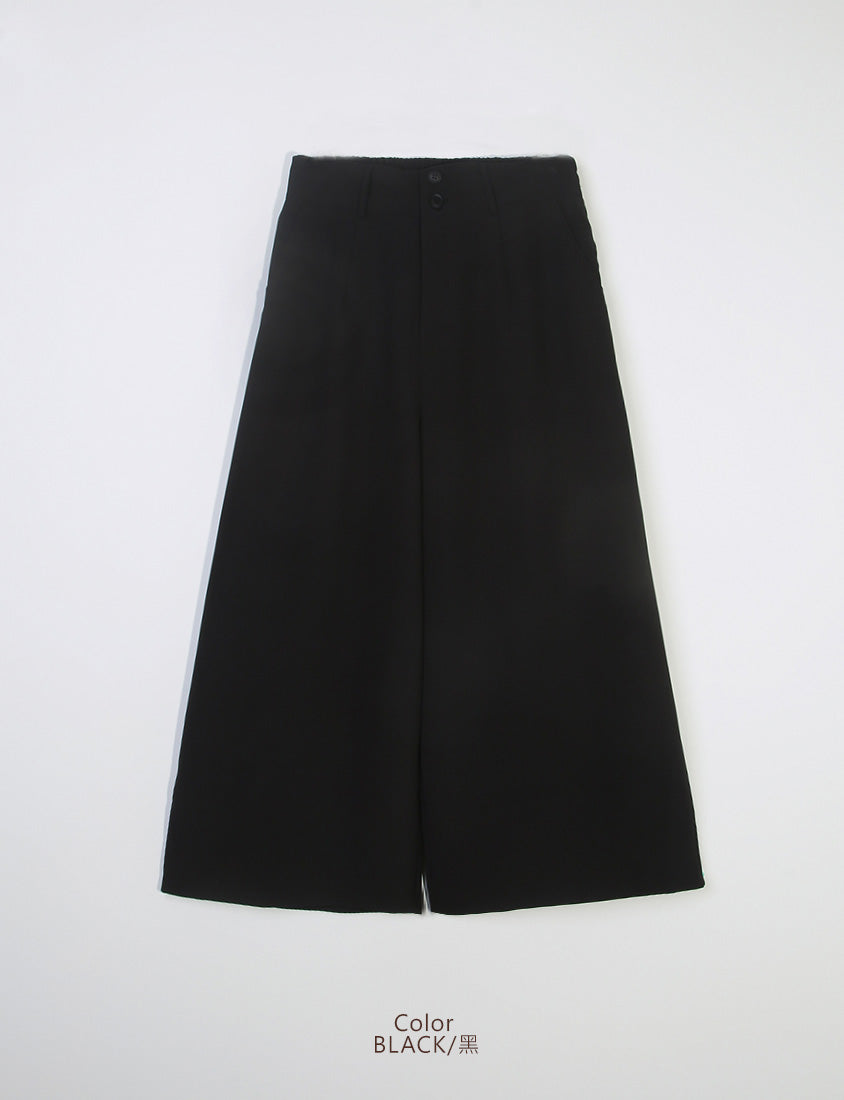 MISS. Pear-Shaped Friendly Wrinkle-Resistant Plus Size Wide Leg Trousers