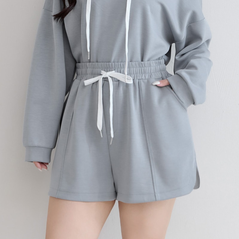 Cloud Cotton Elastic Drawstring Casual Plus Size Shorts