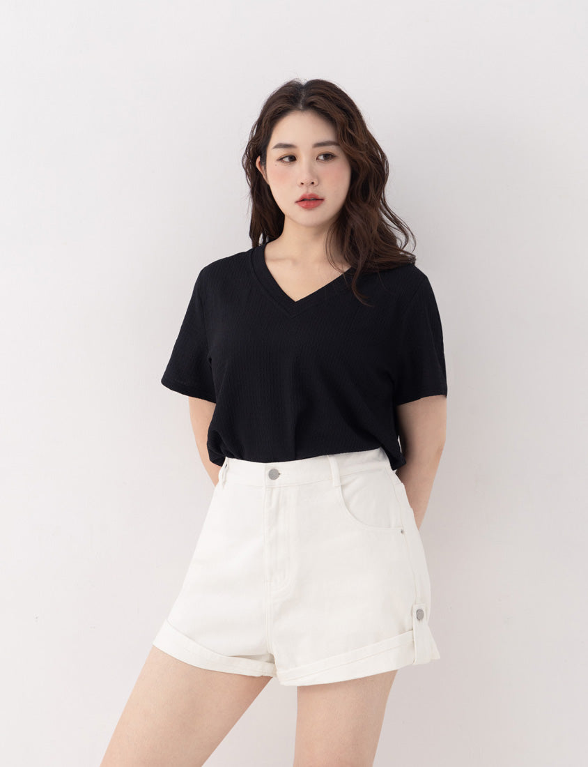 Crinkled Textured Two-Piece Hollow Plus Size Cami Top (with Inner Tank)