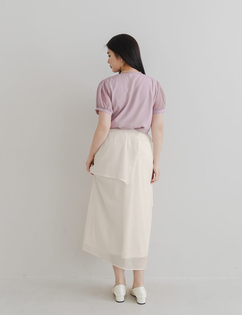 Fairy Two-Piece Sheer Plus Size Maxi Skirt (with Inner Skirt)