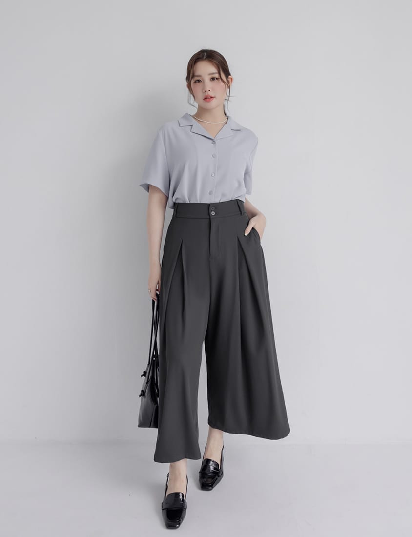 MISS. Silky Cool Oversize Cuban Collar Plus Size Shirt (Unisex)