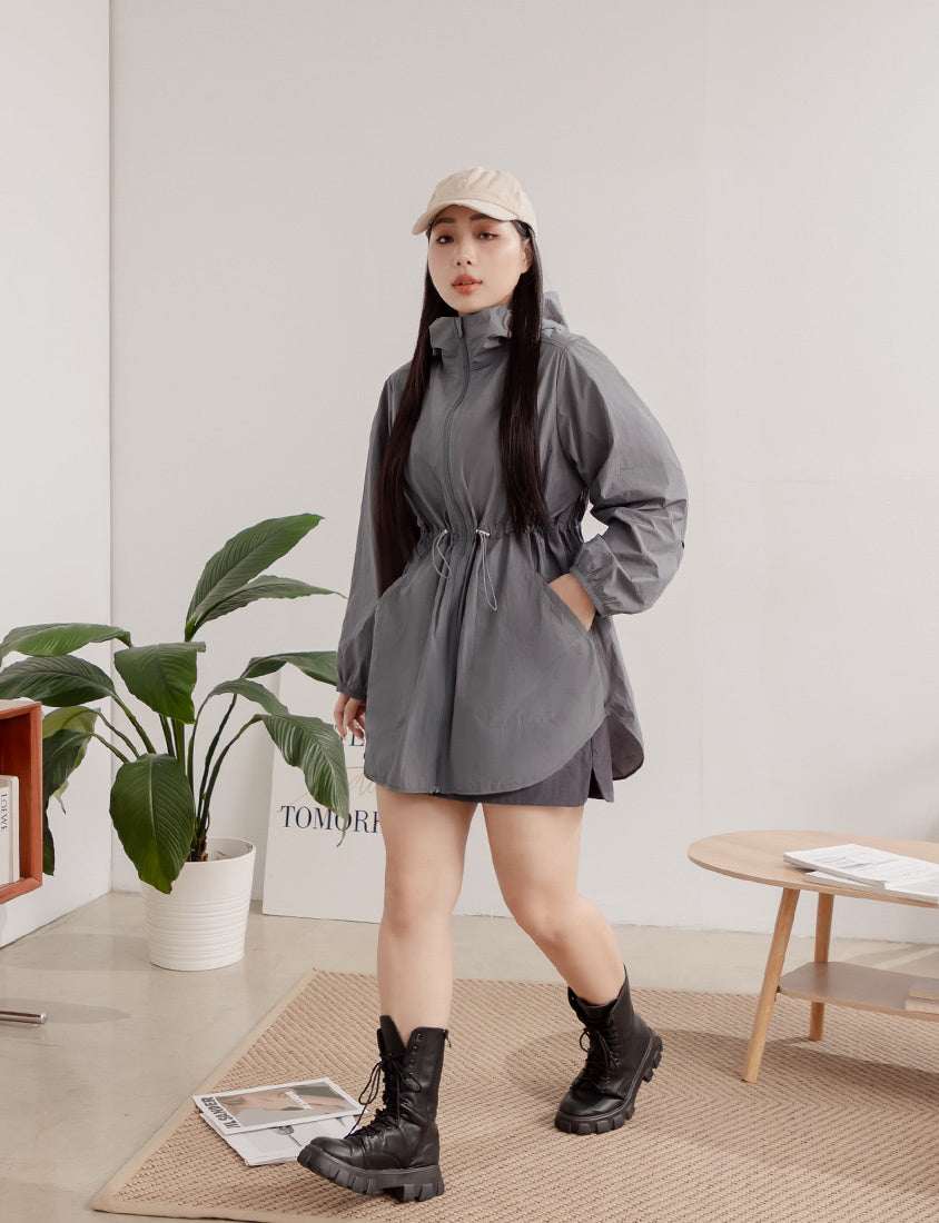 UV PRO+ Lightweight Functional Longline Utility Plus Size Jacket