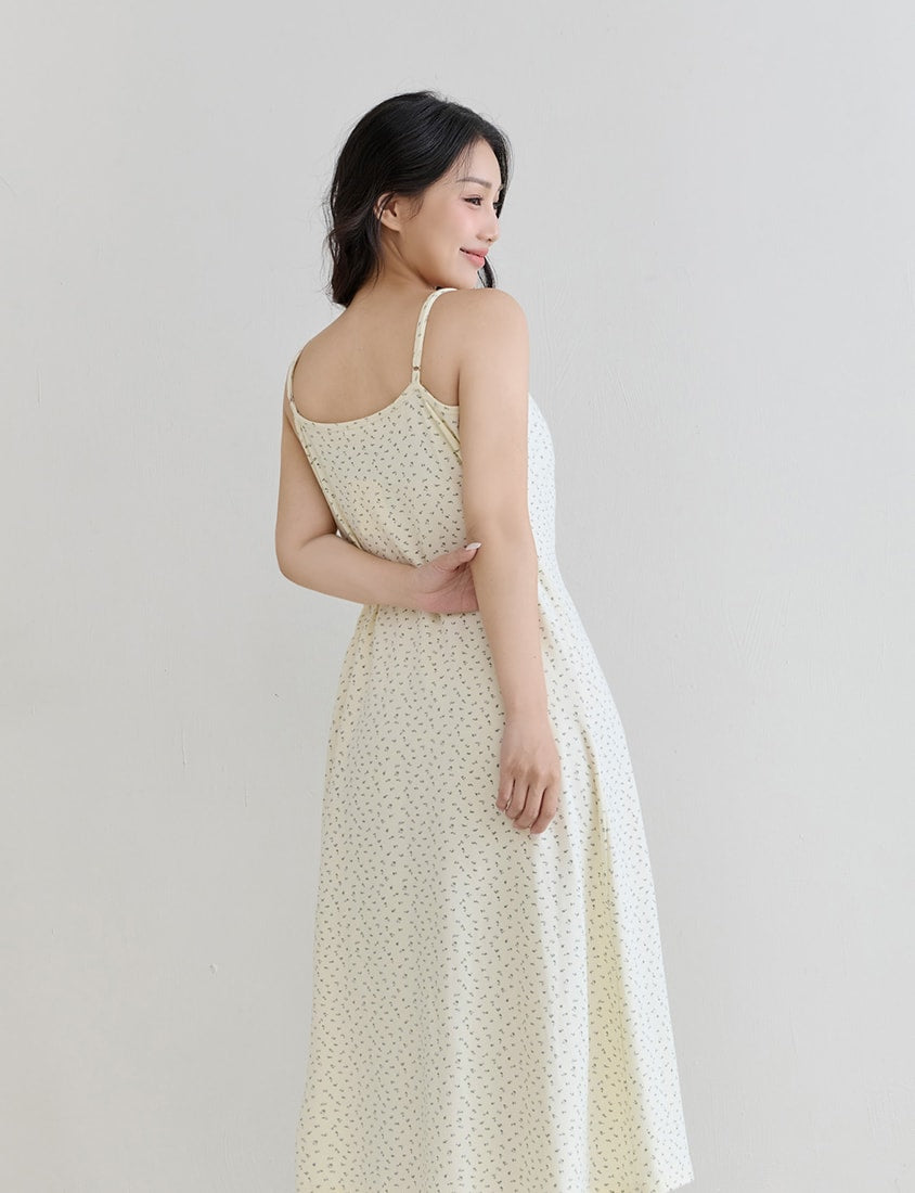 Adjustable Straps Floral Plus Size Cami Dress