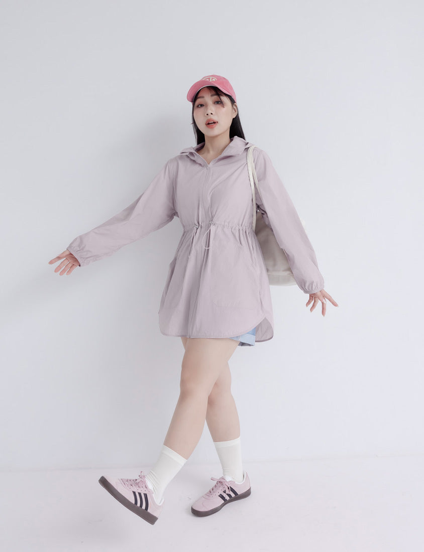 UV PRO+ Lightweight Functional Longline Utility Plus Size Jacket
