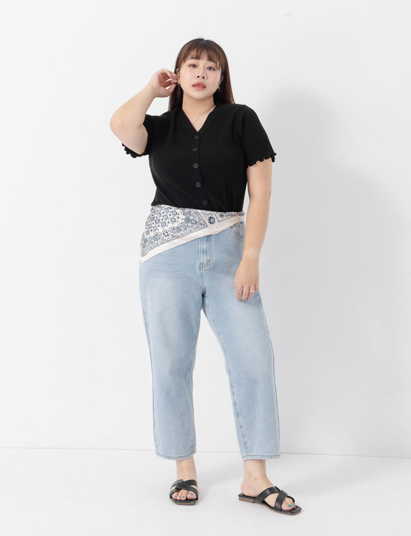 Apple-Shaped Friendly! Perfect Fit Plus Size Boyfriend Jeans