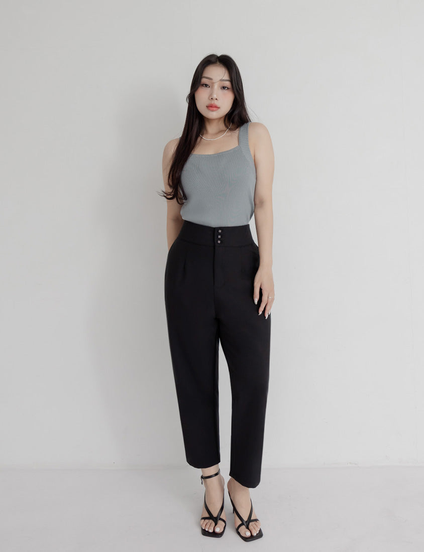 MISS. Ice Silk Lyocell Bra Bulges Support Knit Plus Size Tank Top