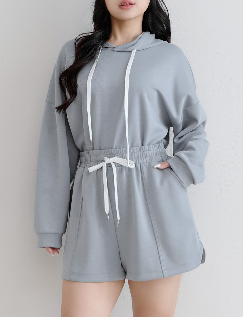 Cloud Cotton Elastic Drawstring Casual Plus Size Shorts