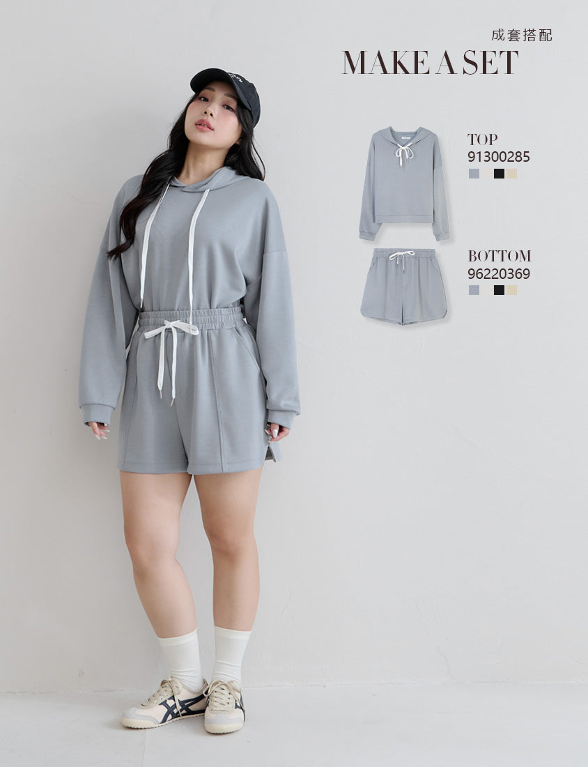 Cloud Cotton Elastic Drawstring Casual Plus Size Shorts