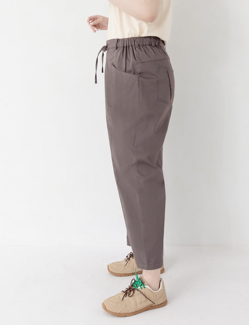 Utility Side-Tie Big Pocket Plus Size Boyfriend Pants
