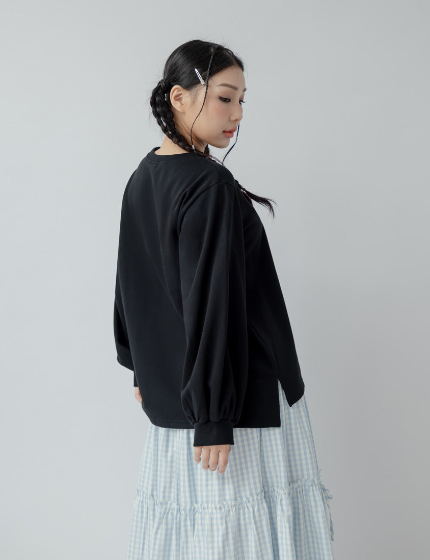 Oversized Cotton Slit Plus Size Sweatshirt (Unisex)