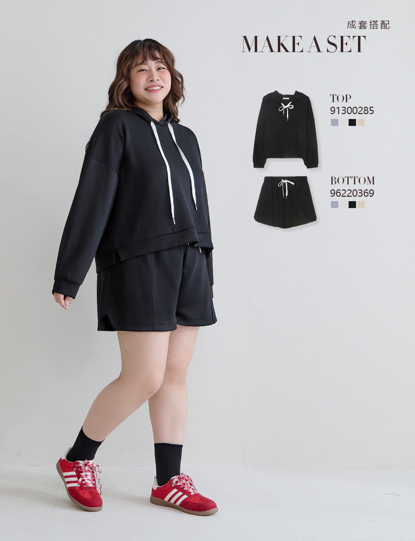 Cloud Cotton Elastic Drawstring Casual Plus Size Shorts