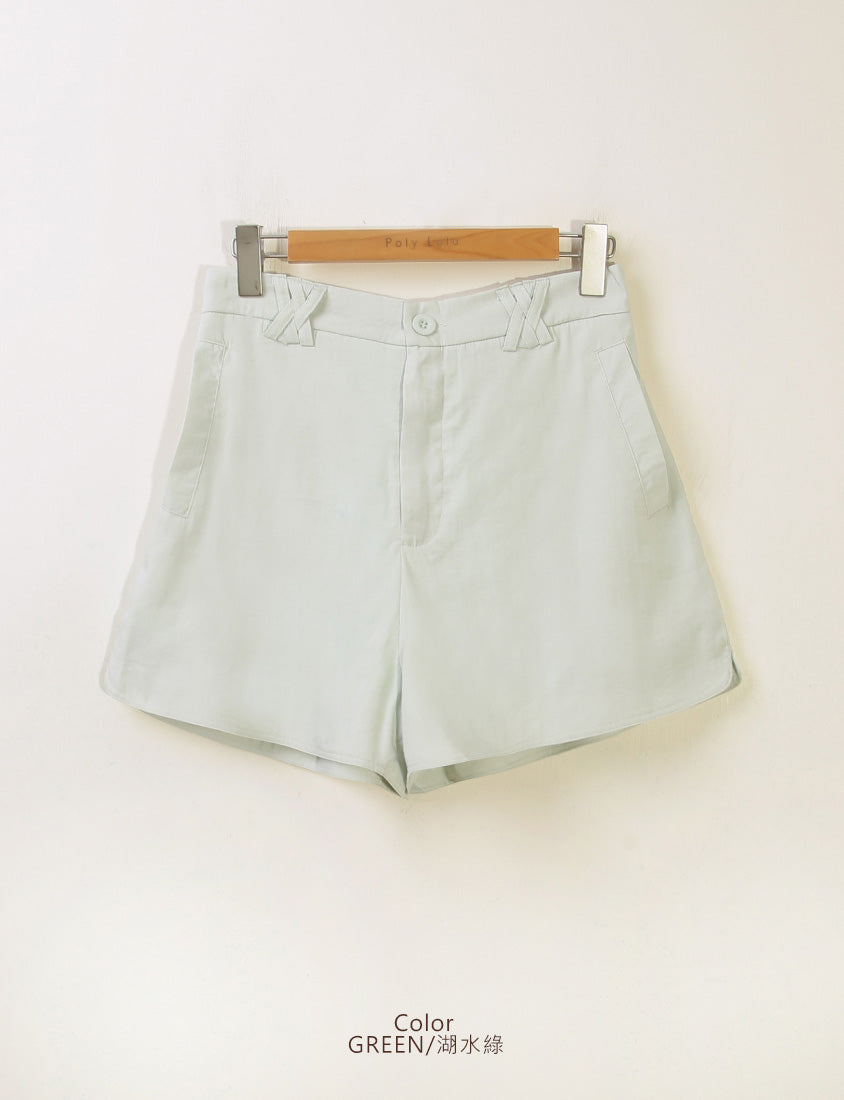 Airy Silky Linen Blend Shorts