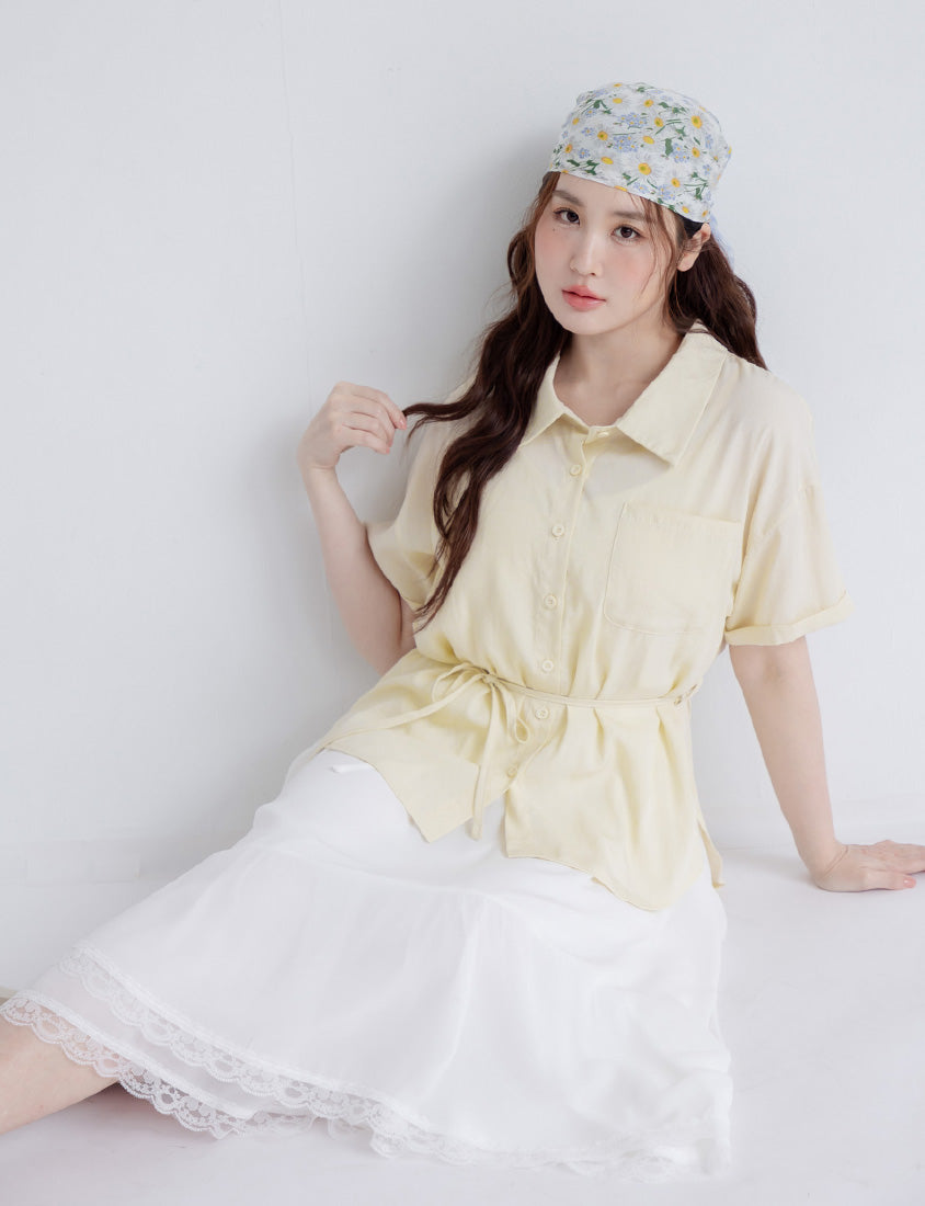Elegant Layered Lace Tie Plus Size Dress
