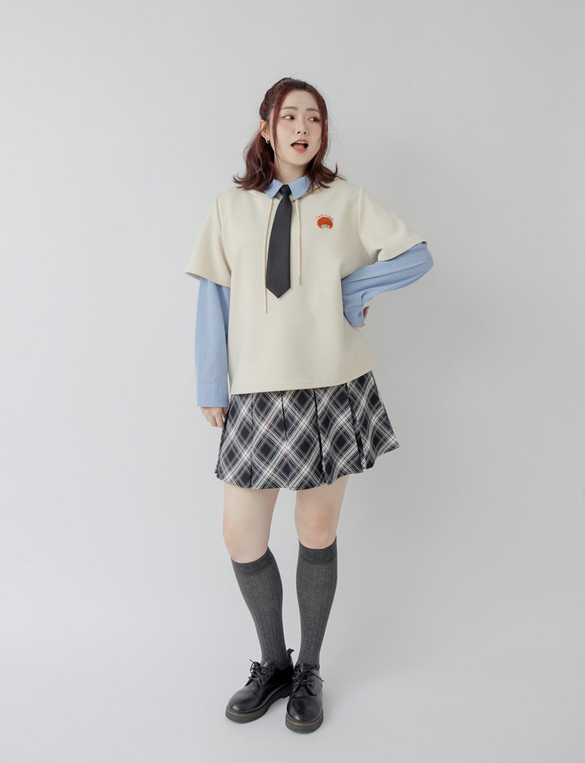 Classic Versatile Plus Size Striped Shirt