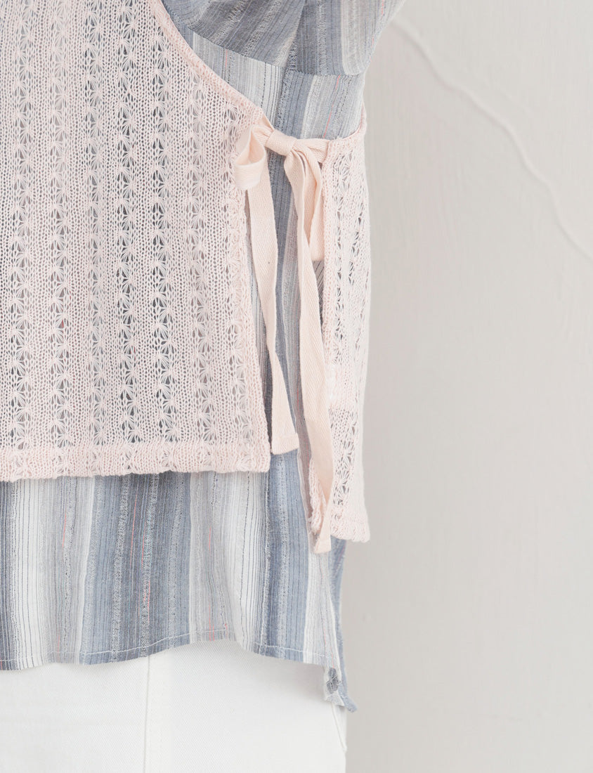 Layered Essential Crochet Tie Plus Size Vest