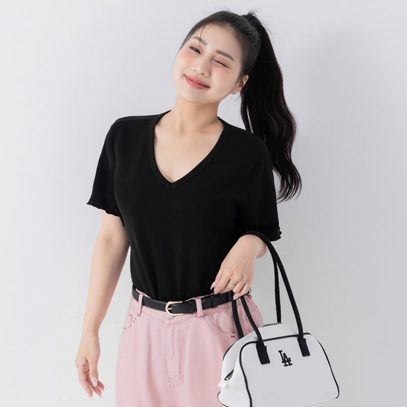 COOL PRO+ Space Cotton V-Neck Plus Size Tee