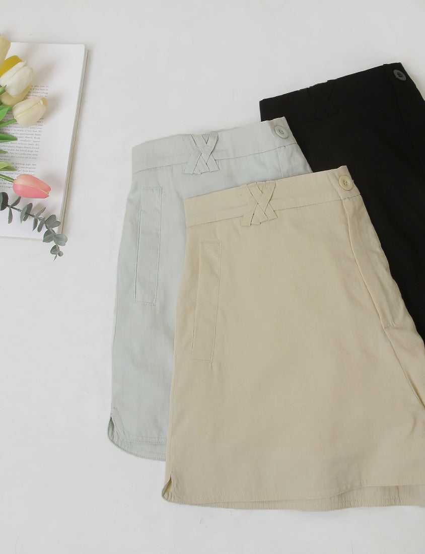 Airy Silky Linen Blend Shorts