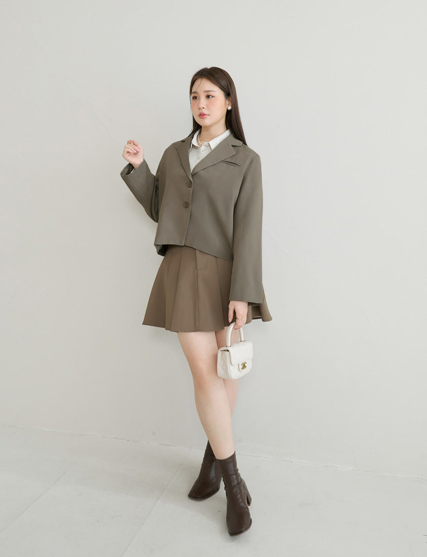 MISS. Elegant Plus Size Long Sleeve Blazer