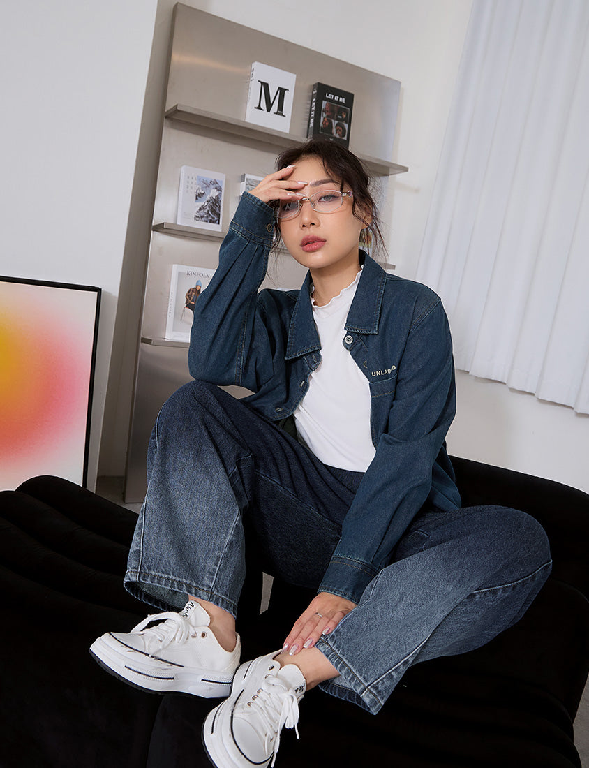 Classic Soft Ribbed Lettuce Edge Plus Size Top