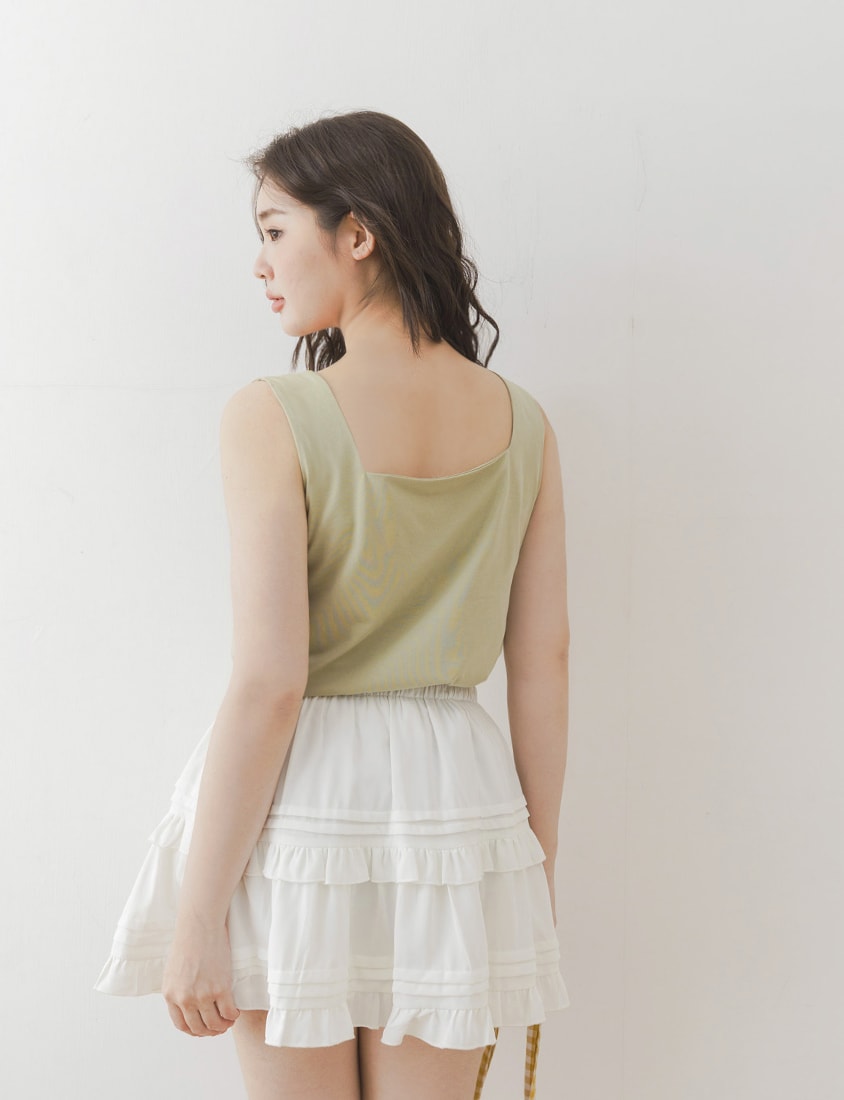 UV PRO+ Cooling Antibacterial Square Neck Plus Size Tank Top