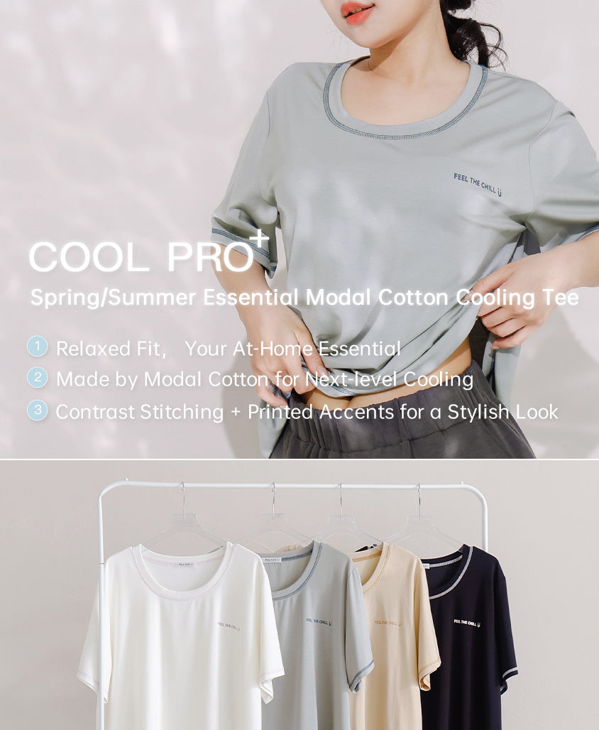 COOL PRO+ Color-Block Plus Size Print Tee