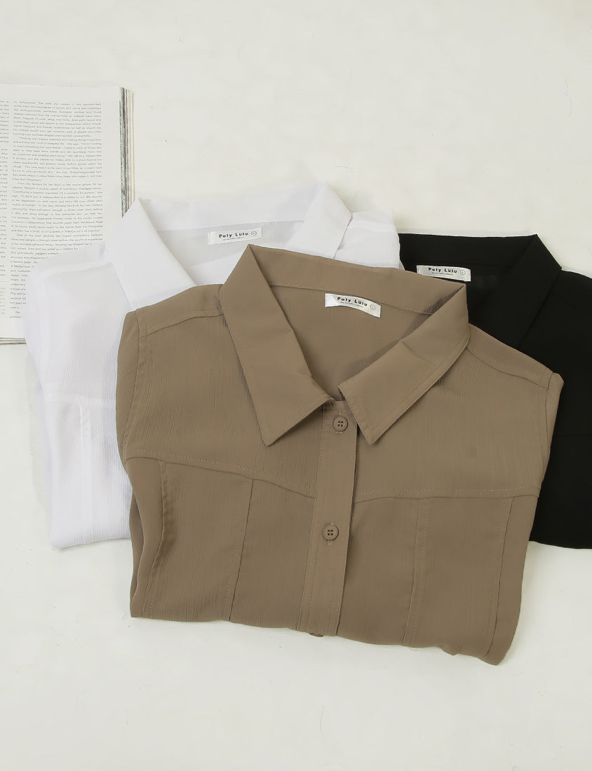 MUA! Sheer Textured Stitch Plus Size Cropped Jacket