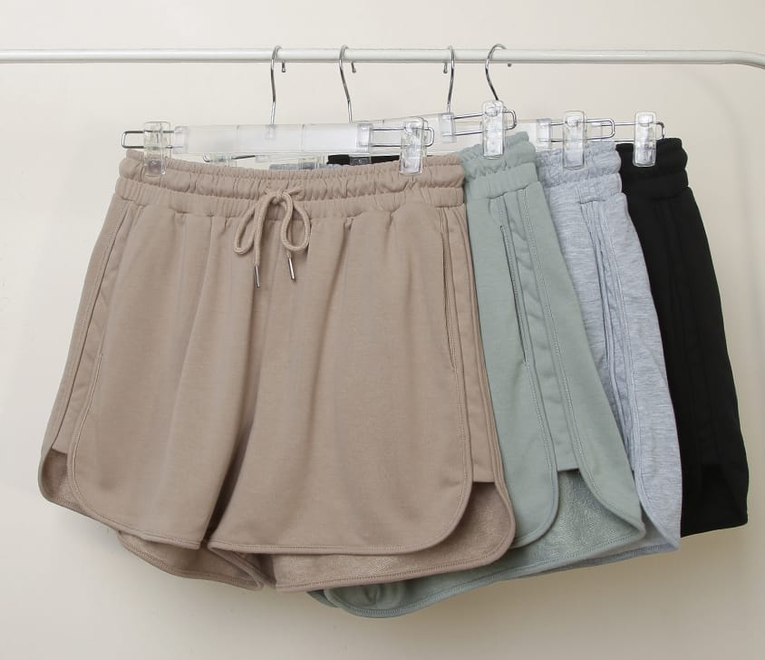 MISS. Casual Slit Drawstring Plus Size Shorts