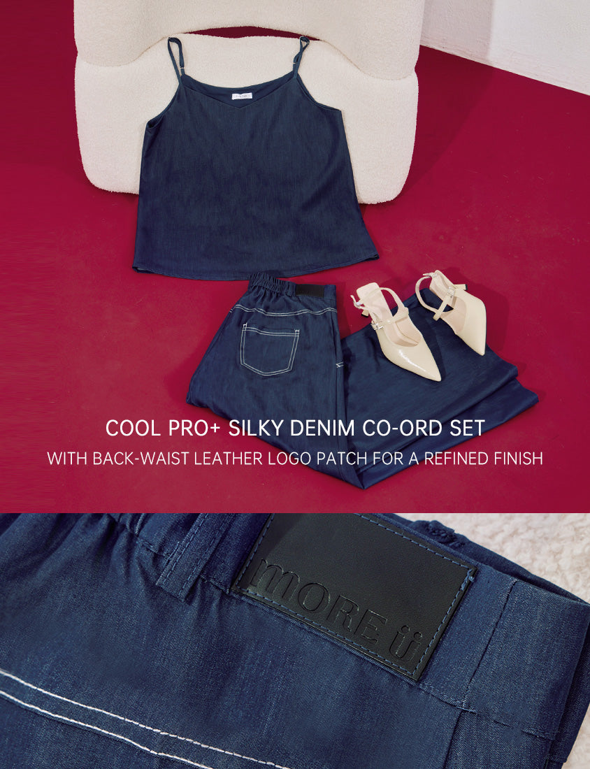 MORE U COOL PRO+ Silky Denim-Look Plus Size Vest