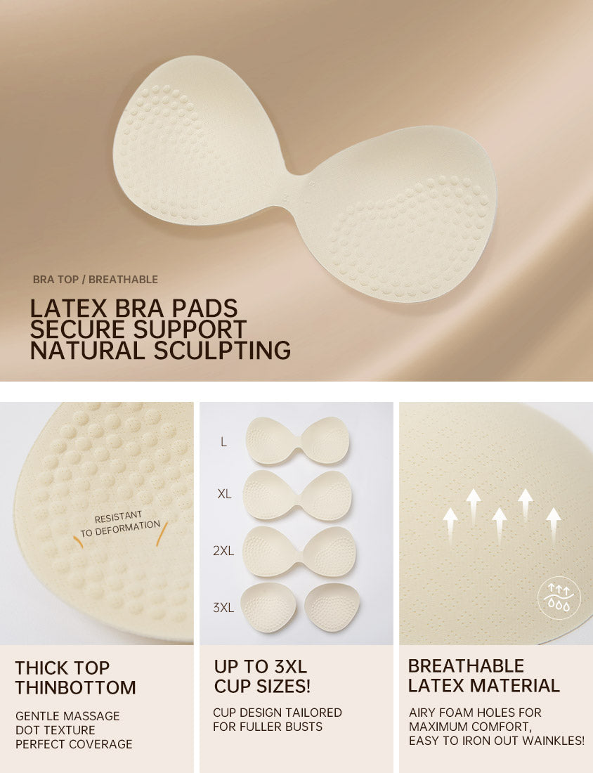 Pobra Cropped Ginger Fleece Bubble Hem Plus Size Bra Top (With Padding)