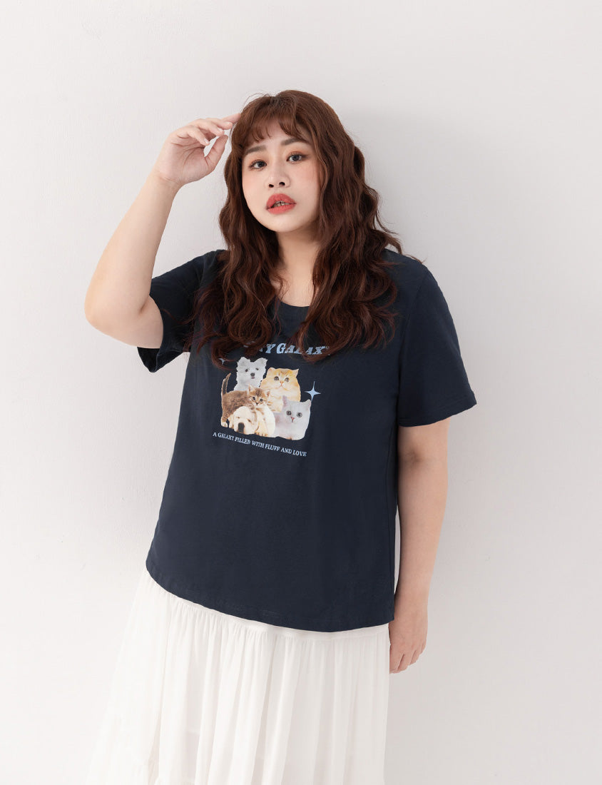 Adorable Pets Planet Plus Size Graphic Tee
