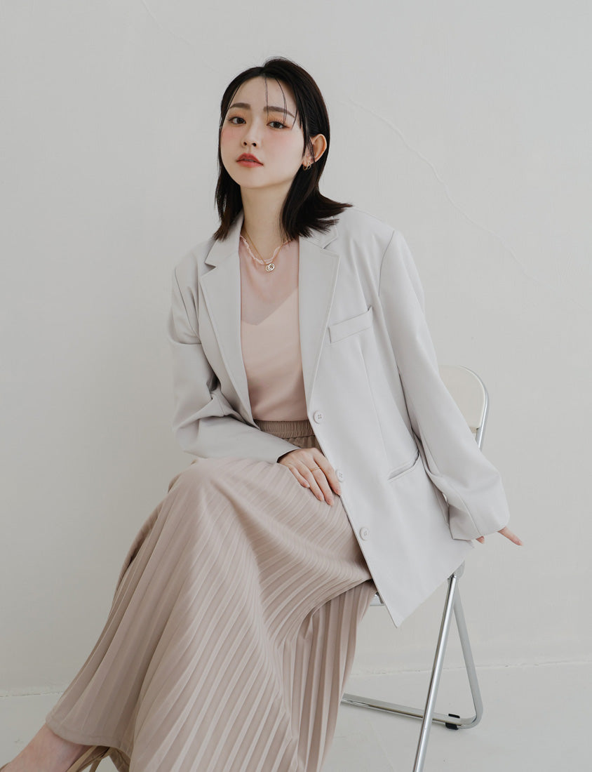 MISS. Sheer Wavy Edge Korean Style Plus Size Short Sleeve Top