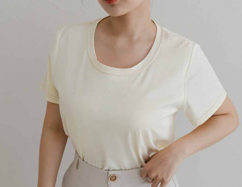 Pobra. UV PRO+ Cooling Antibacterial BRA TEE (with Pads)