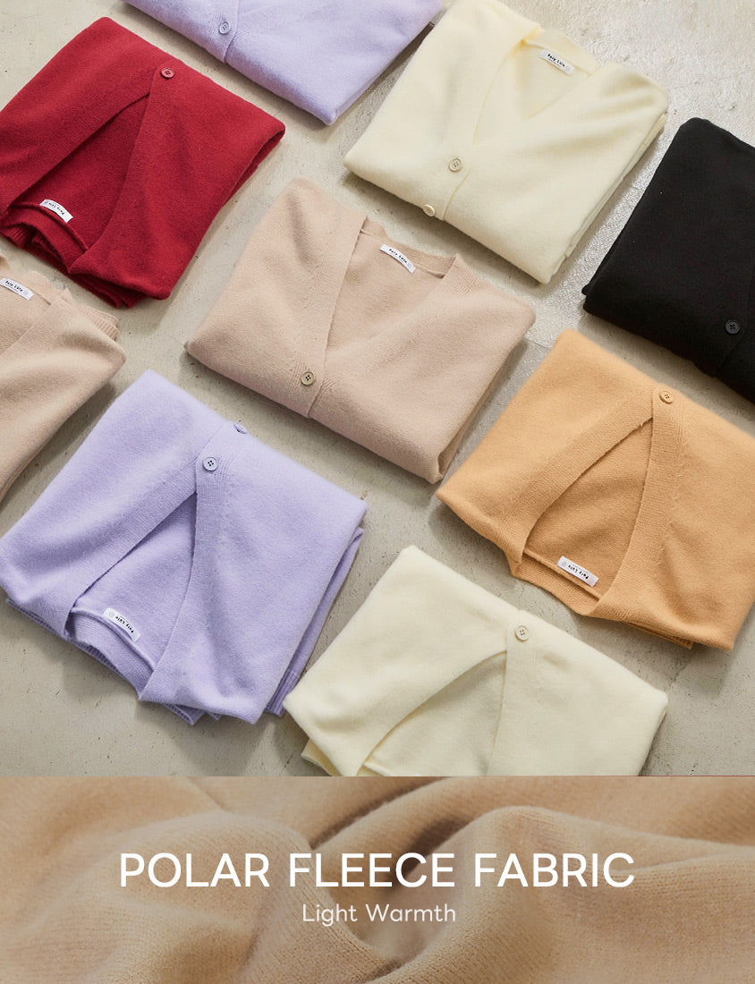 Classic V-Neck Multicolor Cropped Plus Size Knit Cardigan